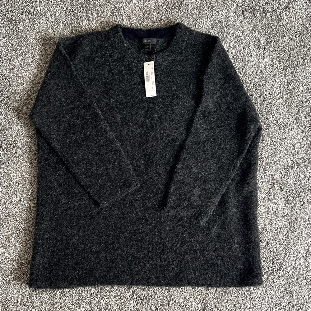 J. Crew Charcoal Crewneck Sweater NWT